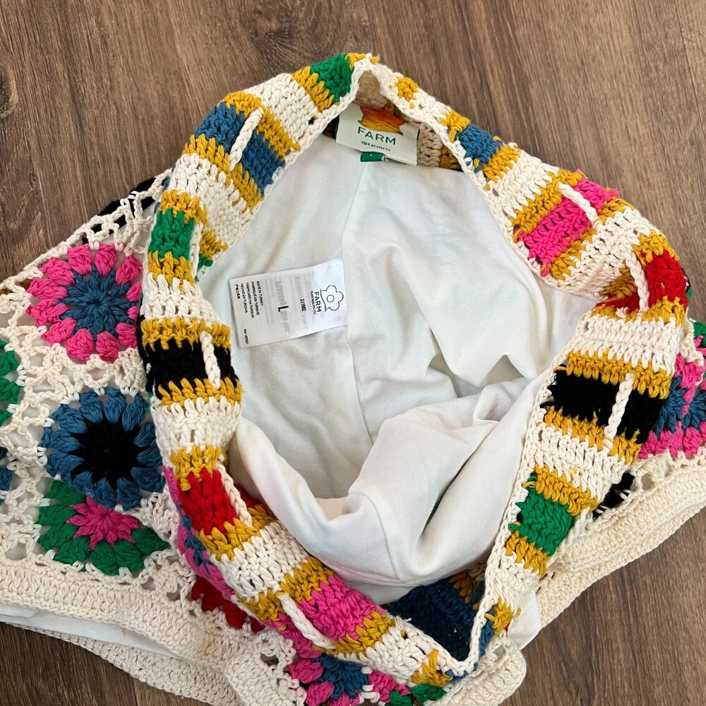 Farm Rio Crochet Sweater Set Sz L - Picture 11 of 12